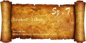 Szokol Tibor névjegykártya